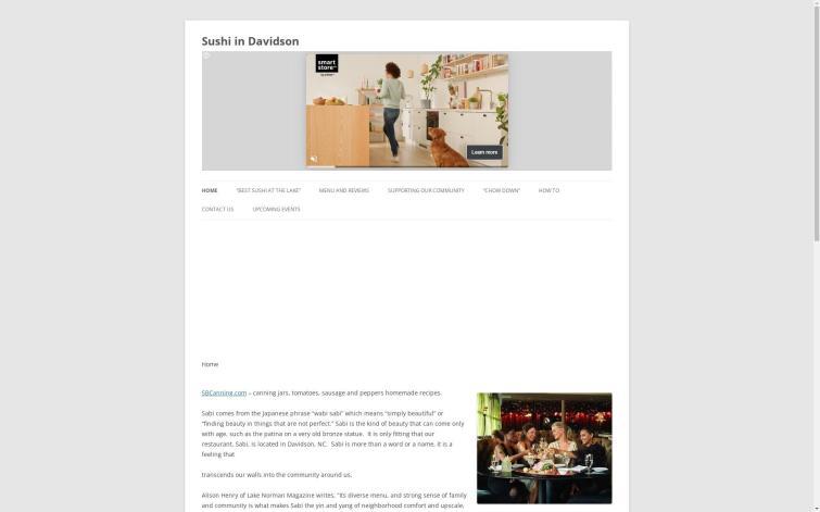 Бурж Ресторан суши, пассив Adsense