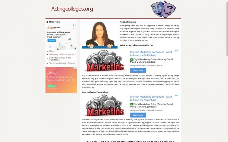 Бурж Как выбрать колледж, Adsense