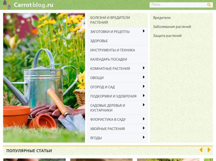 Сад-огород. Рост трафика, много семантики и статей. Пассивный доход.