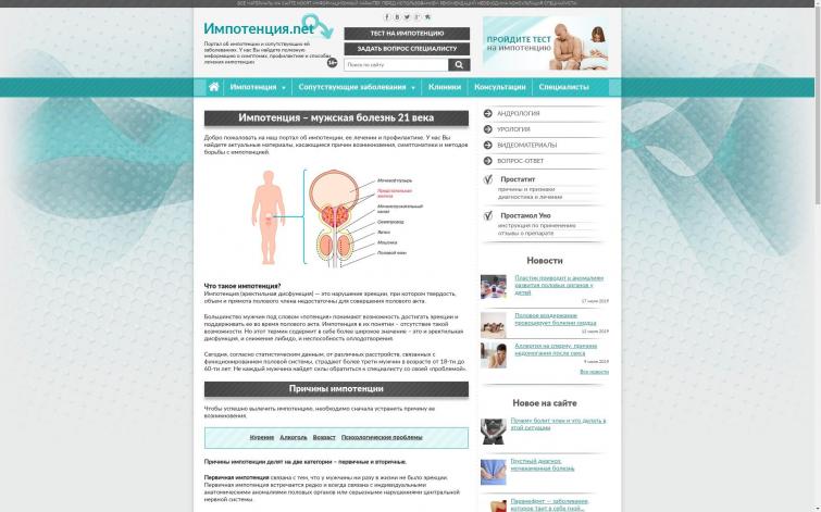Популярный сайт о мужском здоровье | ИКС: 340 | Adsense, РСЯ