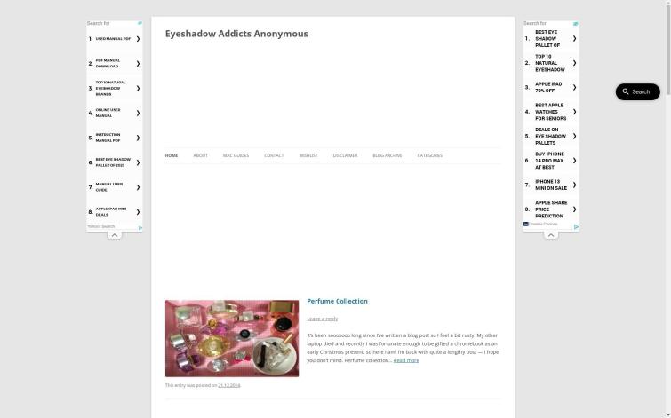 Бурж Обзор женской косметики, пассив Adsense