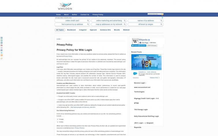 Бурж Личная информация и конфиденциальность, Adsense