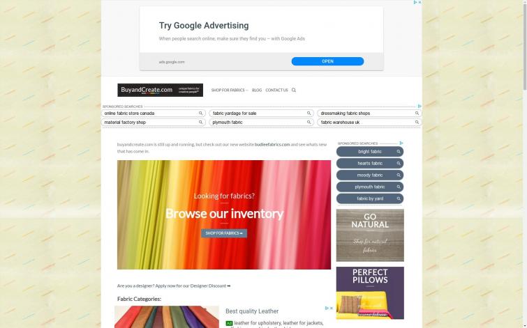 Бурж Магазин тканей. Adsense