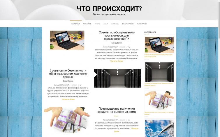 Актуальные новости из различных сфер