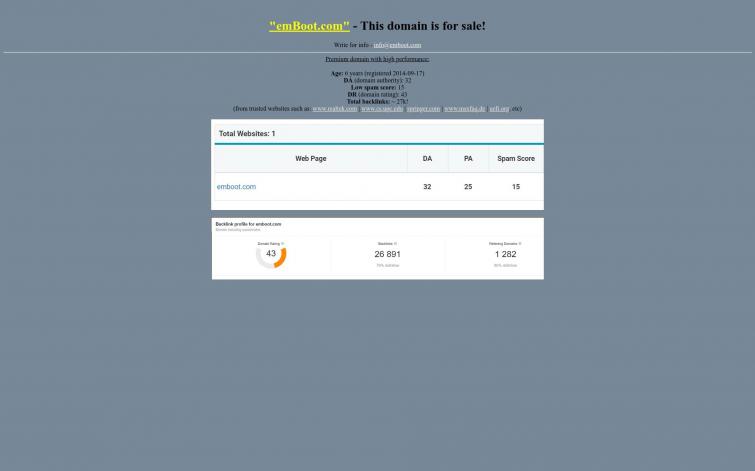 emBoot.com - домен с очень сильными ссылками (realtek.com и др)