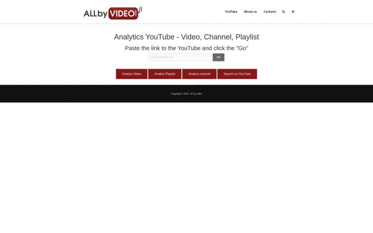 Cервис вывода информации о видео, канале и плейлисте с YouTube. ИКС - 70