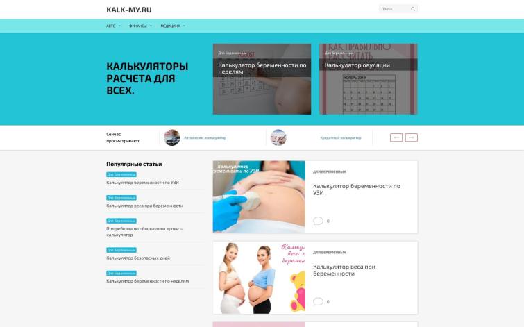 &quot;Настоявшийся&quot; сайт под калькуляторы и конвекторы, наполнил и забыл.