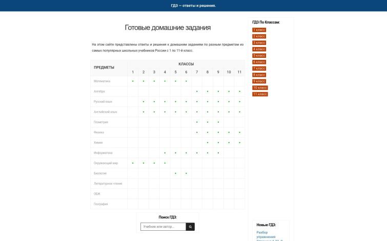 Отличный сайт ГДЗ