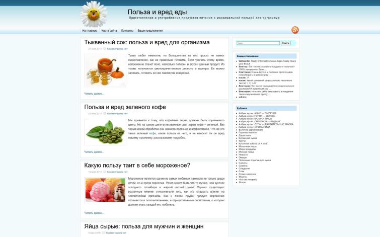 Польза и вред еды .info домен