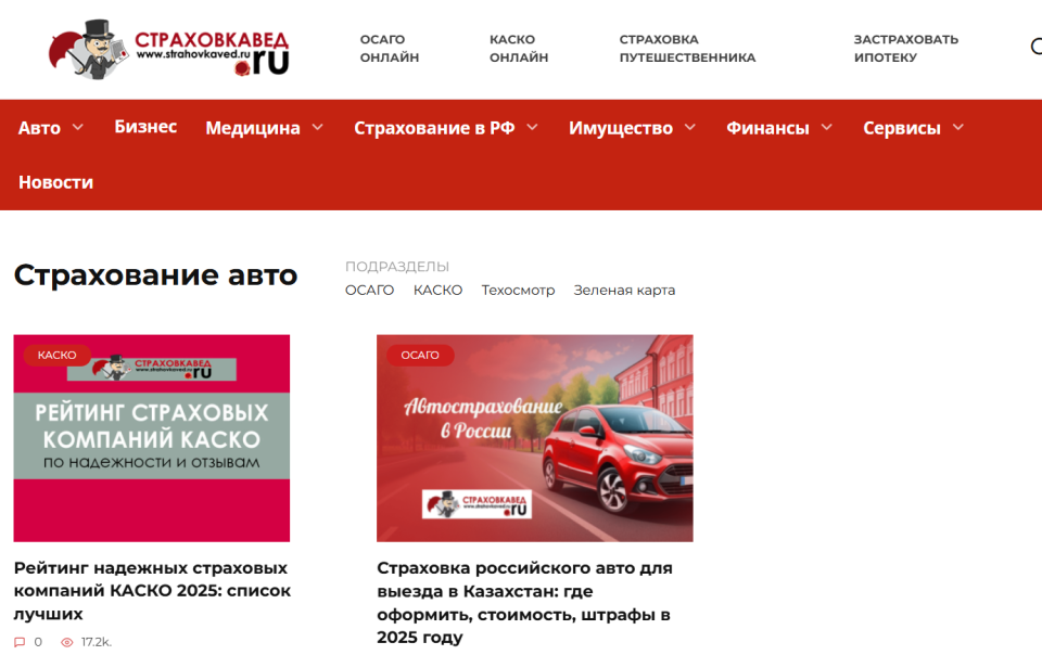Экспертный сайт о страховании с доходом