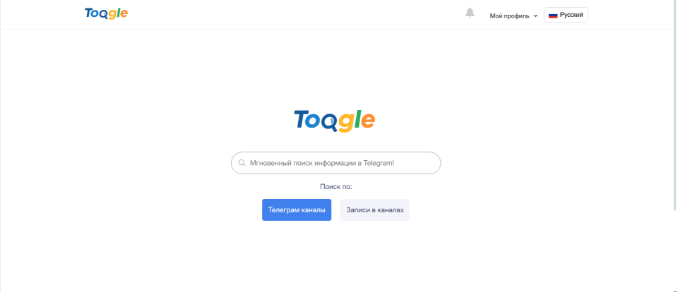 Поисковая система для Telegram