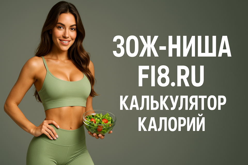 Готовый сайт: ЗОЖ-ниша Fi8.ru калькулятор калорий