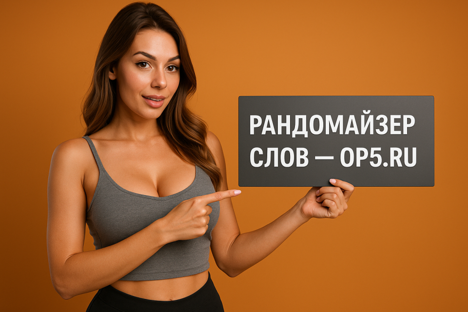 Готовый сайт на WordPress: Рандомайзер слов