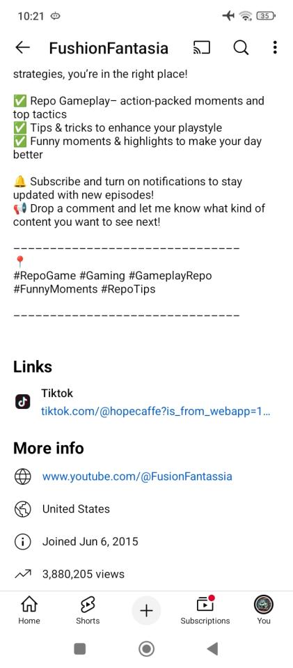 Старый YouTube-аккаунт.